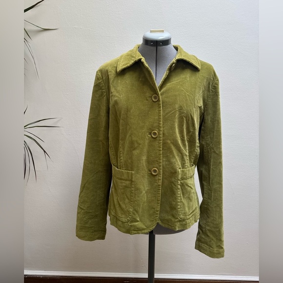 Talbots Jackets & Blazers - Vintage Talbots Moss Olive Green Velvet Women's Blazer